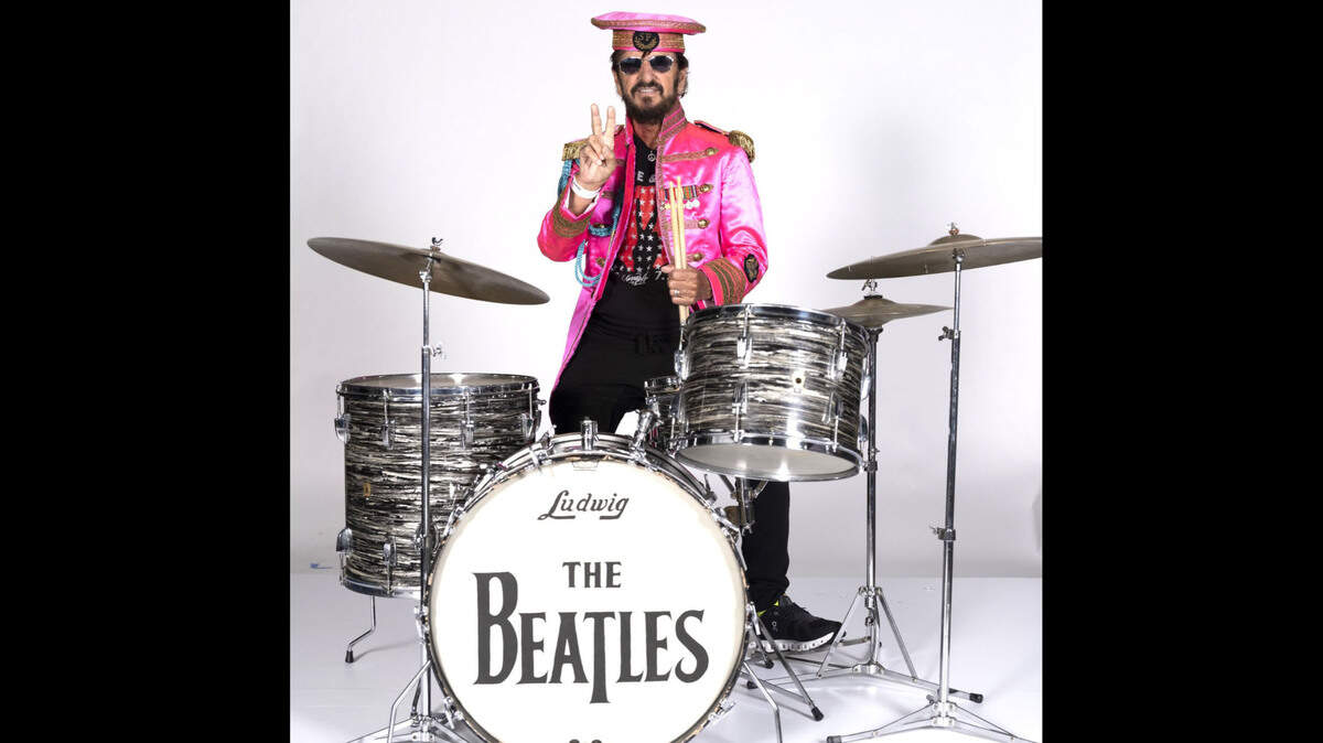 Ringo Starr book covers Beatles drums by Ludwig and fashion